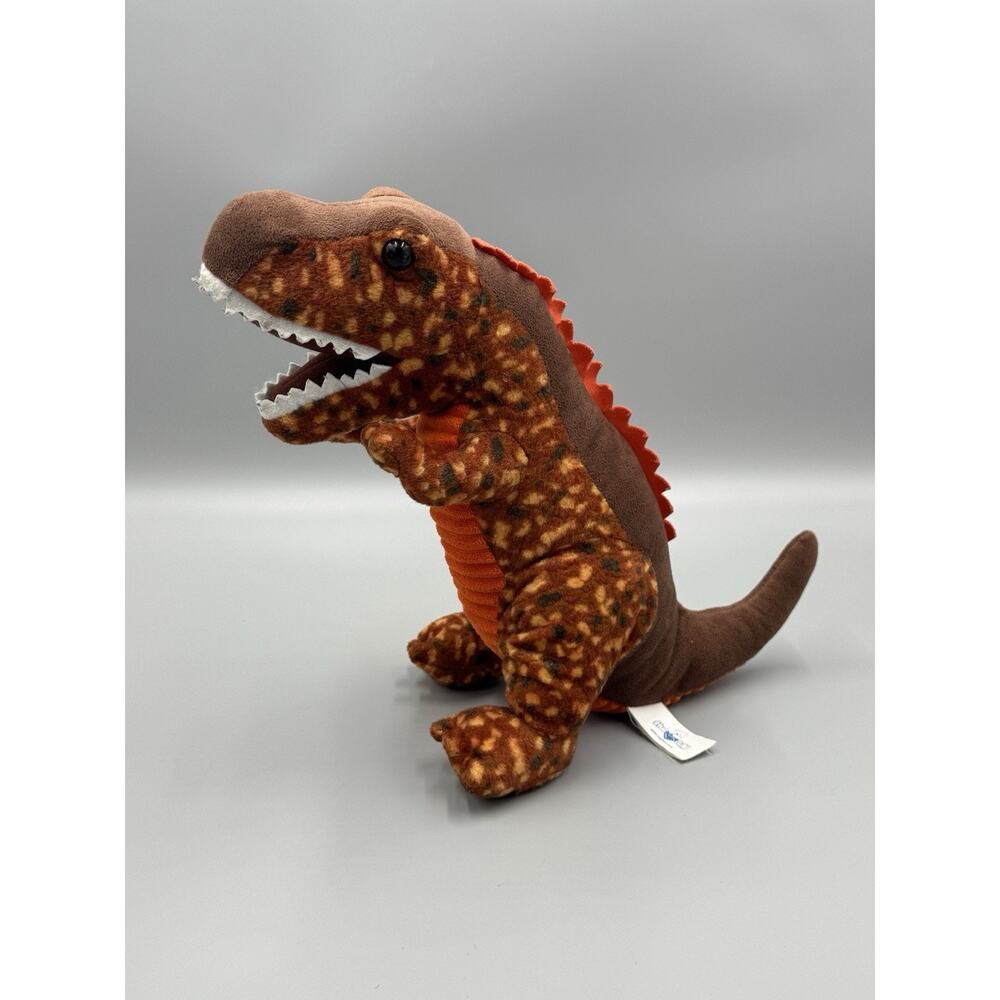 Hug Fun T-Rex Dinosaur Plush 12” Stuffed Prehistoric Animal Brown